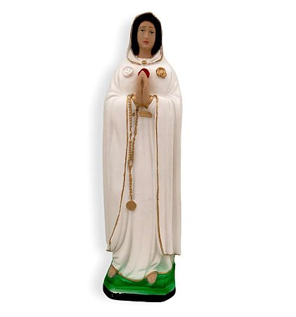 Imagem Nossa Senhora Da Rosa Mistica Gesso Premium 30cm