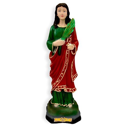 Imagem Santa Luzia Gesso Premium 30cm