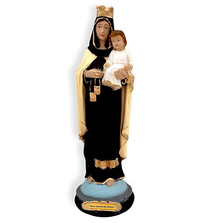 Imagem Nossa Senhora Do Carmo Gesso Premium 30cm