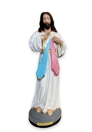 Imagem Jesus Misericordioso Gesso Premium 30cm