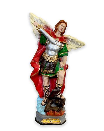 Imagem São Miguel Arcanjo Gesso Premium 30cm