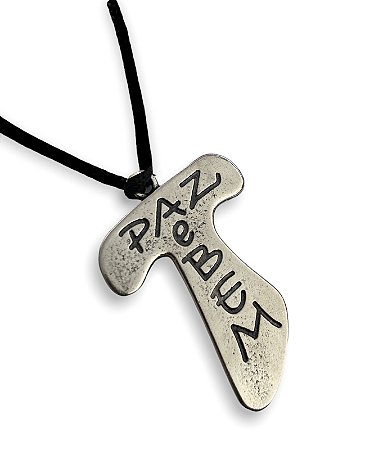 12 Cordoes Tau Paz E Bem Metal Prateado
