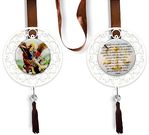 Escapulario De São Miguel Arcanjo Adorno Oração 1,50cm
