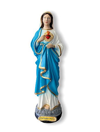 Imagem Imaculado Coração De Maria Gesso Premium 30cm