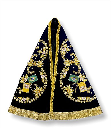 Manto Para Imagem De Nossa Senhora Aparecida 40cm Com touca