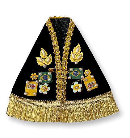 Manto Para Imagem De Nossa Senhora Aparecida 12cm Sem touca