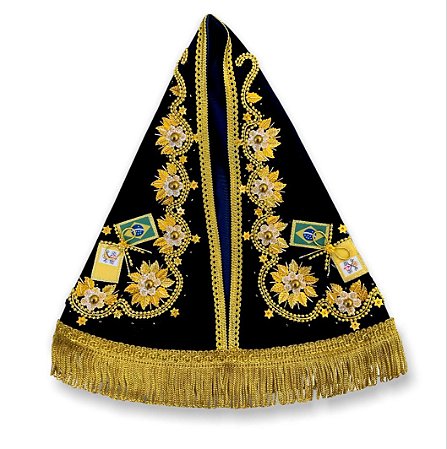 Manto Para Imagem De Nossa Senhora Aparecida Luxo Lucia 35cm