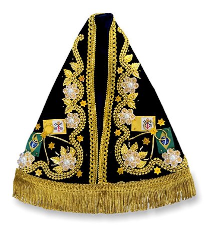 Manto Luxo Para Imagem De Nossa Senhora Aparecida 30cm