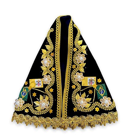 Manto Luxo Para Imagem De Nossa Senhora Aparecida 20cm