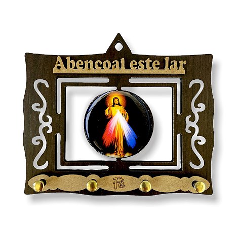 Porta Chave Jesus Misericordioso Abencoai Este Lar