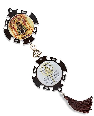 Enfeite de Porta Nossa Senhora Aparecida Metal Resinado G