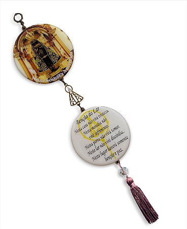 Adorno De Porta Nossa Senhora Aparecida Metal Decorativo