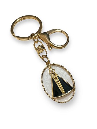 Chaveiro Nossa Senhora Aparecida Madre Perola Mosquetão