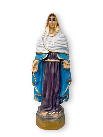 Imagem Nossa Senhora Das Lagrimas 20cm Gesso Premium