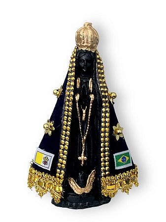 Imagem Nossa Senhora Aparecida Italiana Com Manto 15cm