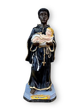 Imagem São Benedito Gesso Premium 20cm