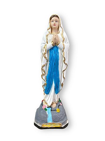 Imagem Nossa Senhora De Lourdes Gesso Premium 20cm