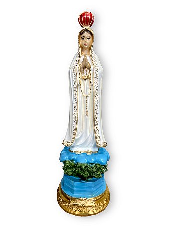 Imagem Nossa Senhora De Fatima Gesso Premium 40cm