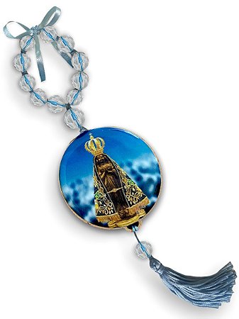 Enfeite De Porta Nossa Senhora Aparecida Com Oração 27cm