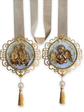 Escapulario De Porta Sagrada Familia Anjo Da Guarda 1,40m