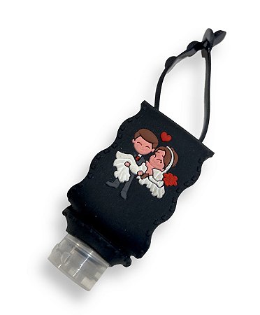 Chaveiro De Casamento Lembrança Suporte Alcool Gel