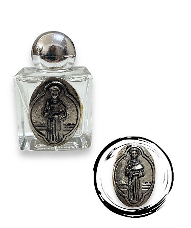 Porta Agua benta Sao Frei Galvao Suporte Vidrinho 10ml