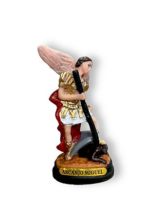 Imagem Anjo Miguel Resina Miniatura 9cm