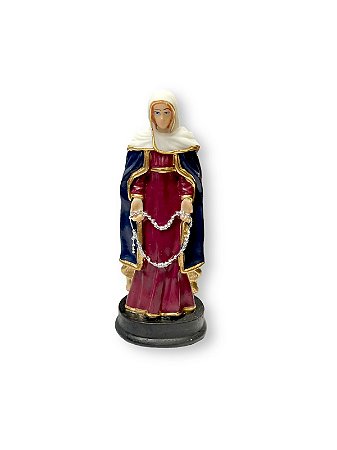 Imagem Nossa Senhora Das Lagrimas 15cm Resina Norbre