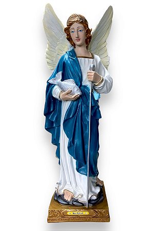 Imagem Anjo Rafael Resina Nobre 40cm