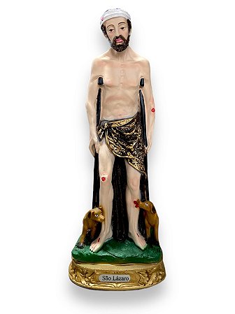 Imagem Sao Lazaro Resina Nobre 30cm
