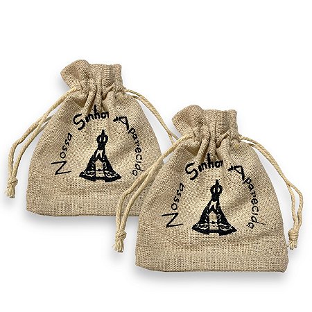 Saquinho Lembrancinha Nossa Senhora Aparecida 10cm 1 UND