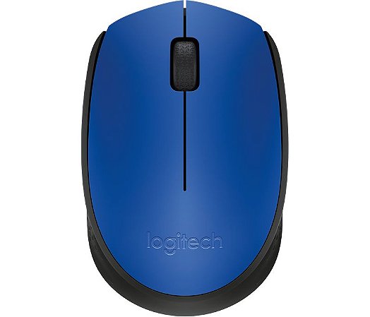 Mouse Logitech M170 Sem Fio Receptor Nano Azul