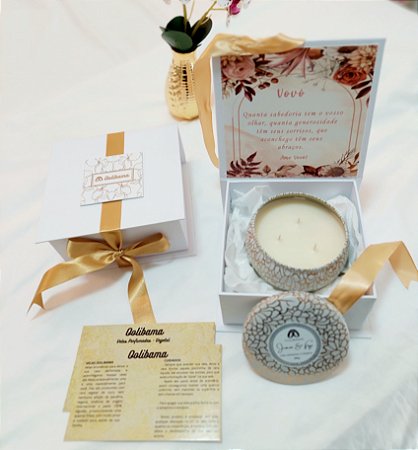 AVÓS KIT PRESENTE VELA AROMÁTICA
