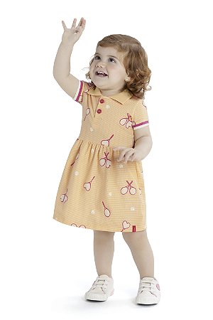 VESTIDO POLO LARANJA TENIS