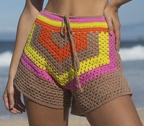 short crochê verão