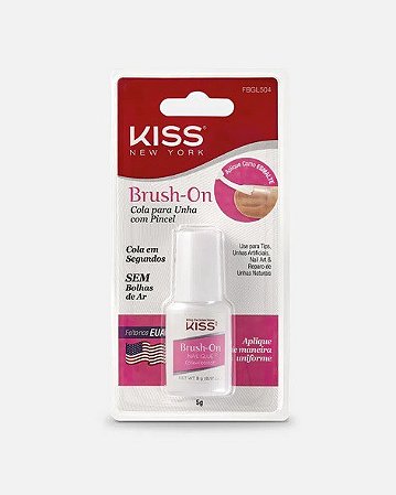 Cola para Unha Postiça Brush-On Gel - Kiss New York