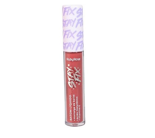 Batom Liquido Stay Fix Ruby Rose -  Cor Alya 7