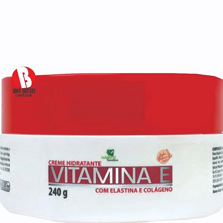Creme Hidratante Vitamina E 240 g Hábito Cosméticos - Hot Bittes Cosméticos  - Melhor custo benefício em cosméticos e equipamentos para salão