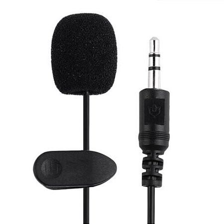 Microfone de Lapela Entrada P2 3.5mm LEHMOX - LEY-58 - MEGA BLACK FRIDAY  OFICIAL