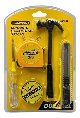 JOGO DE FERRAMENTAS 5 PCS BOM-3403