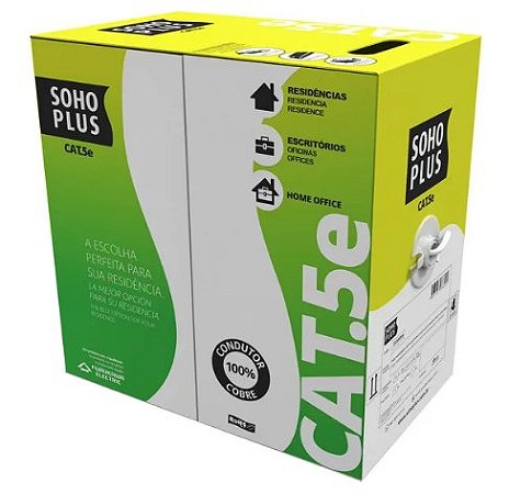 Cabo Rede 4p Cat.5 305m Cx Branco Furukawa Sohoplus