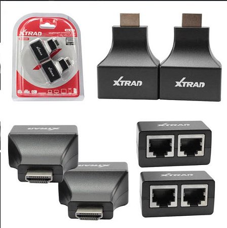 Adaptador Conversor Hdmi M X Rj45 AtÉ 30mt Ad0233 Xt-2201