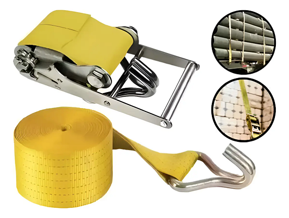 Cinta Amarrar Carga Com Catraca, 9 Metros De Comprimento BOM-7434