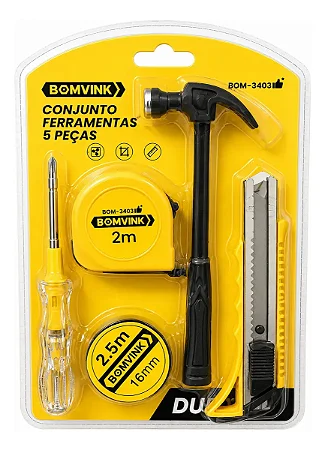 JOGO DE FERRAMENTAS 5 PCS BOM-3403