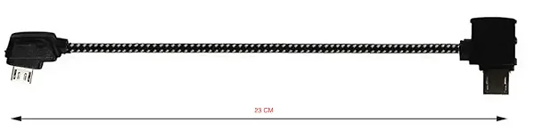 Cabo OTG Micro-AB / V8 de 23cm (Nylon trançado) - FD10039CS