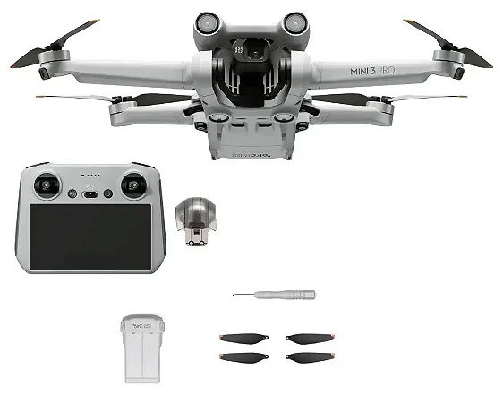 Drone DJI Mini 3 Pro Com 1 bateria BR (sem tela) (usado)- FD016CS