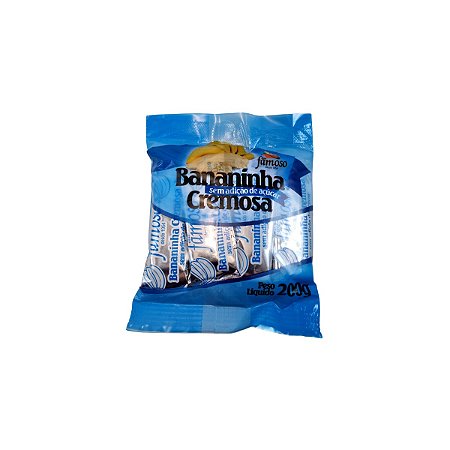Bananinha Cremosa Diet Famoso pcte 200g c/8 unids