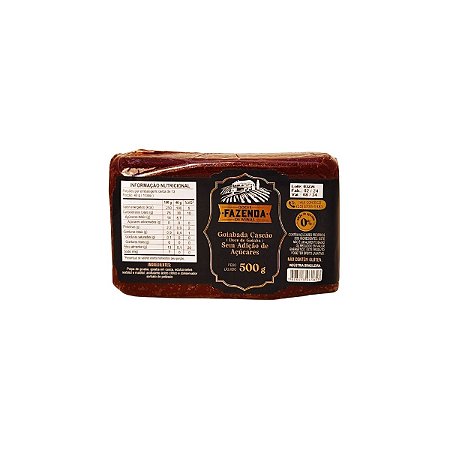 Goiabada Cascão Diet Fazenda de Minas barra 500g