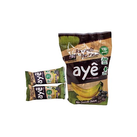 Bananada Cremosa c/ Uva Passa Diet Ayê 25g pcte c/10 unids