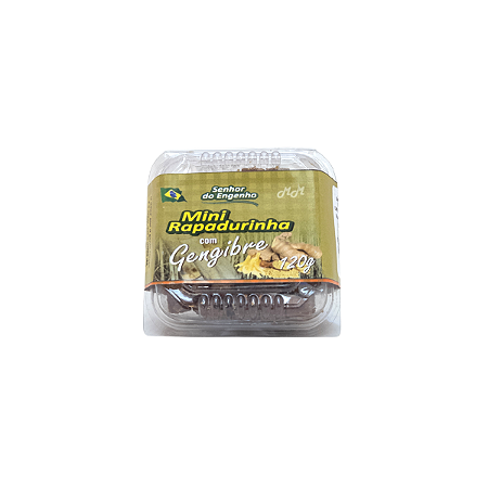 Mini Rapadurinha c/ Gengibre Senhor do Engenho pote 120g